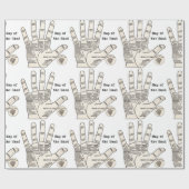 palmlezing palmistry fortuin cadeaupapier (Vlak)