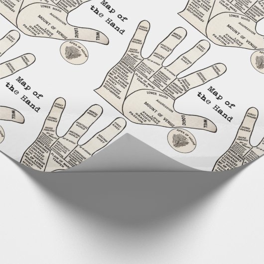 palmlezing palmistry fortuin cadeaupapier (Hoek)
