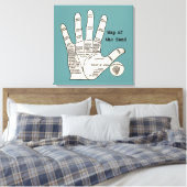 palmlezing palmistry fortuin canvas afdruk (Insitu (Slaapkamer))