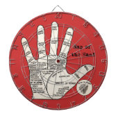 palmlezing palmistry fortuin dartbord (Voorkant)
