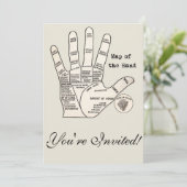  palmlezing palmistry fortuin kaart (Staand voorkant)