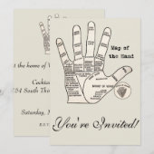  palmlezing palmistry fortuin kaart (Voorkant / Achterkant)