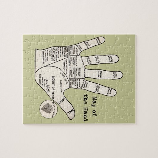  palmlezing palmistry fortuin legpuzzel (Horizontaal)