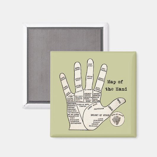 palmlezing palmistry fortuin magneet (Voorkant / Achterkant)
