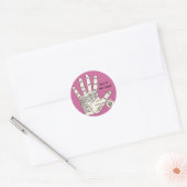  palmlezing palmistry fortuin ronde sticker (Envelop)