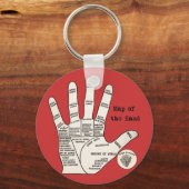  palmlezing palmistry fortuin sleutelhanger (Voorkant)
