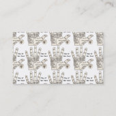 palmlezing palmistry fortuin visitekaartje (Achterkant)