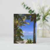 Palmlijnstrand Cookeilanden 2 Briefkaart (Staand voorkant)