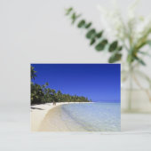 Palmlijnstrand Cookeilanden 8 Briefkaart (Staand voorkant)