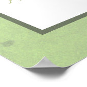 Palmm en pampas grassen groenwelkomstbruiloft poster (Hoek)