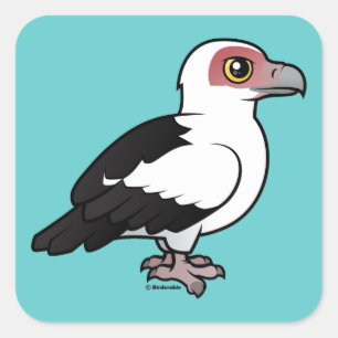 Palmnotenboom Vierkante Sticker