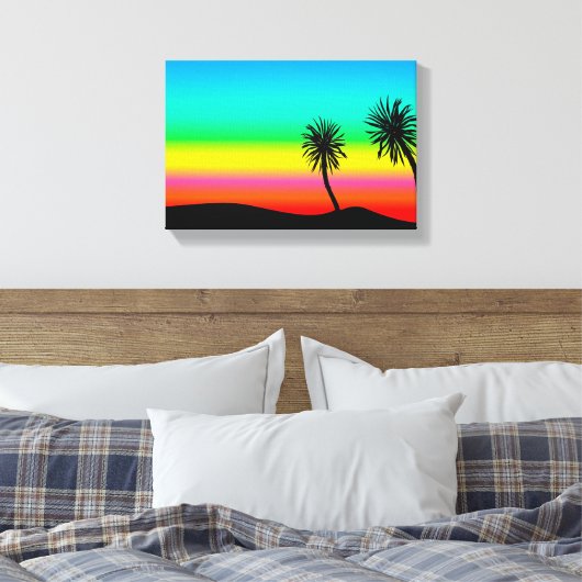Palmpad Canvas Afdruk (Insitu (Slaapkamer))