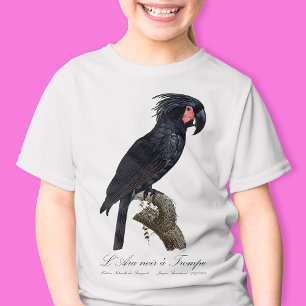 Palmpapegaai, Probosciger aterrimus papegaai, retr T-shirt
