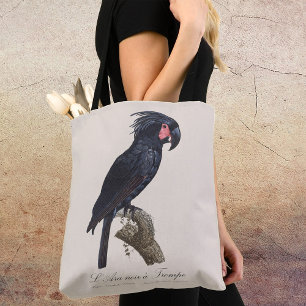 Palmpapegaai, Probosciger aterrimus papegaai, retr Tote Bag
