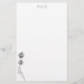 Palmpapierwaren - gepersonaliseerd briefpapier (Voorkant)