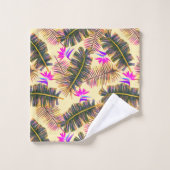 Palmparadijs Geel Bad Handdoek (Wasdoekje)