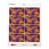 Palmparadijs Geel Oranje Etiket (Full Sheet)