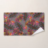 Palmparadijs grijs bad handdoek (Handdoek)