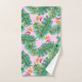 Palmparadijs Roze Bad Handdoek (Handdoek)