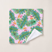 Palmparadijs Roze Bad Handdoek (Wasdoekje)