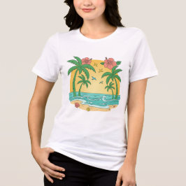 Palmparadijs – T-shirt voor vrouwen met tropische