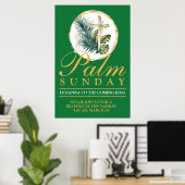 Palmpasenposter Poster (Thuiskantoor)