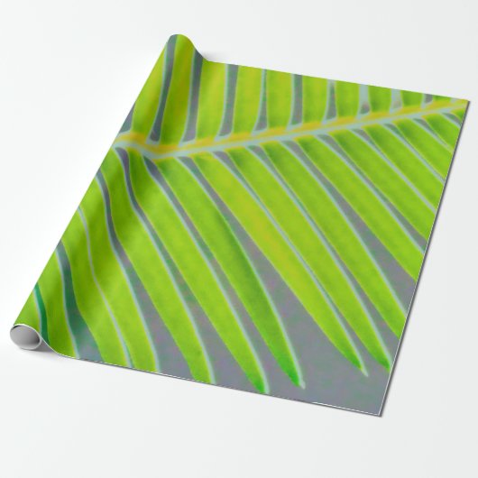 Palmpatronen Cadeaupapier (Uitgerold)