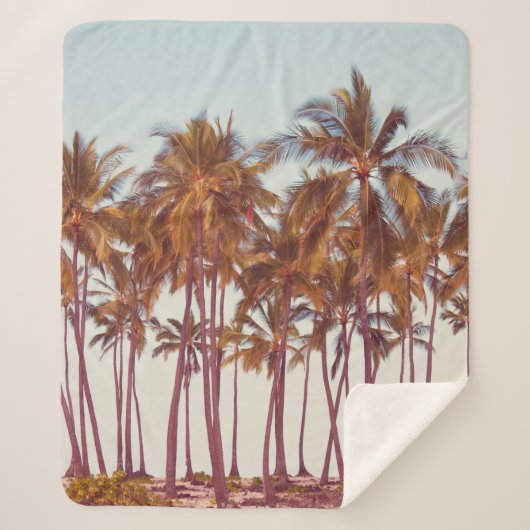 Palmplantage Sherpa Deken (Voorkant)