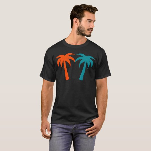 Palmreesropical Vacation funny T-shirt (Voorkant volledig)