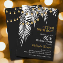 Palms 50e Black & Gold verjaardagsfeest