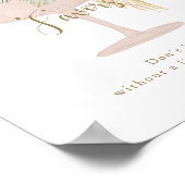 Palms and Prosecco bridal shower Favors Sign  Poster (Hoek)