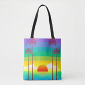 Palms Beach Canvas tas (Voorkant)