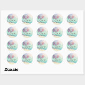 Palms Beach Schelpen Ronde Sticker (Vel)