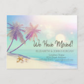 Palms Beach Seashell Moving Aankondigingskaart (Voorkant)