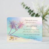 Palms Beach Seashells Receptie I Kaart (Staand voorkant)