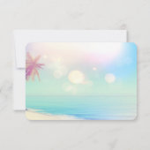 Palms Beach Seashells Receptie I Kaart (Achterkant)