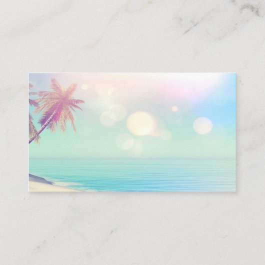 Palms Beach Seashells Weddenschap Registry Informatiekaartje (Achterkant)