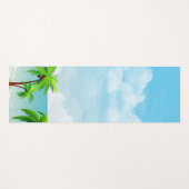 Palms Blue Sky Gym Fitness Modern Sjabloon Yogamat (Voorkant (horizontaal))