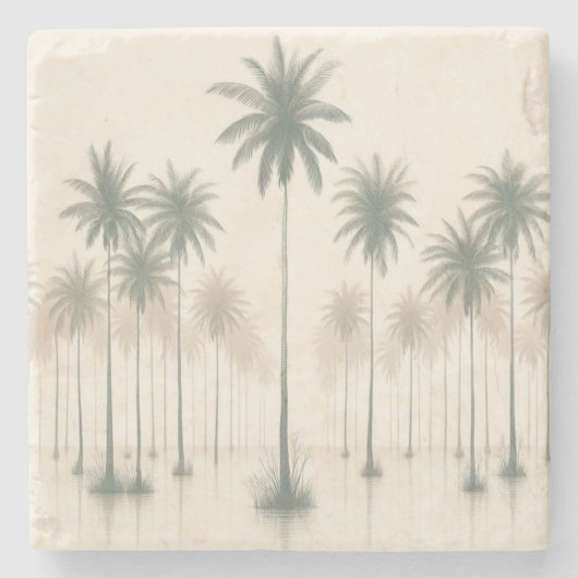 Palms Boulevard Stenen Onderzetter (Voorkant)