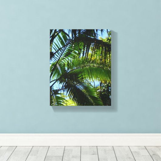 Palms Canvas Afdruk (Insitu (Houten vloer))