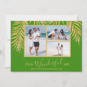 Palms-fotocollage kerstfeestkaartjes feestdagenkaart (Voorkant)