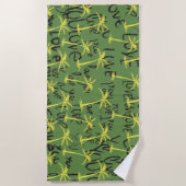 Palms Love you Typografie Strandlaken (Voorkant)