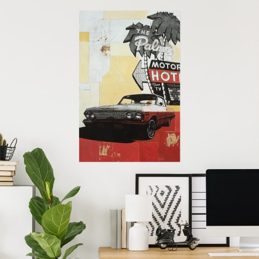 Palms Motor Hotel Print (Thuiskantoor)