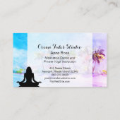 *~* Palms Ocean Zee Mindfulness Meditation Yoga Visitekaartje (Achterkant)