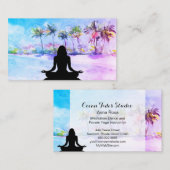 *~* Palms Ocean Zee Mindfulness Meditation Yoga Visitekaartje (Voorkant / Achterkant)