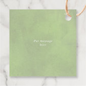 Palms, pampas gras groen Dank je bruiloft Bedankjes Labels (Achterkant)