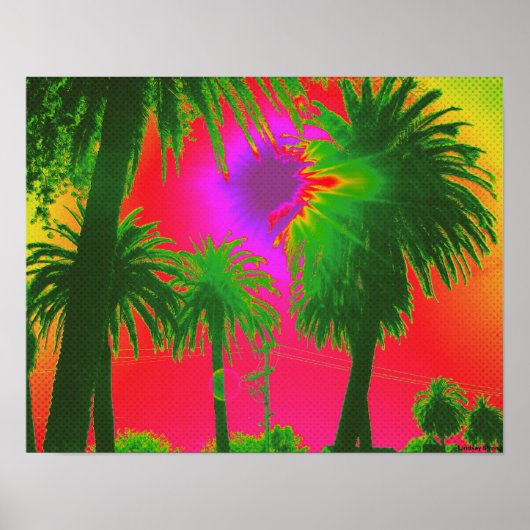 "Palms"-Poster - Klein formaat (17 x 13 inch) Poster (Voorkant)