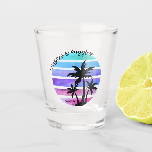 Palms Shot Glass Alabama Giggles Glas (Voorkant)