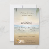 Palms Sunset Beach Receptie Kaart (Voorkant)