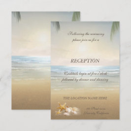 Palms Sunset Beach Receptie Kaart